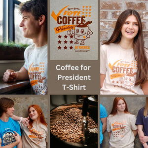 Open image in slideshow, Coffee for President T-shirt
